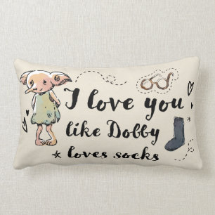 Ich Liebe, du magst Dobby Lieben Socken Lendenkissen
