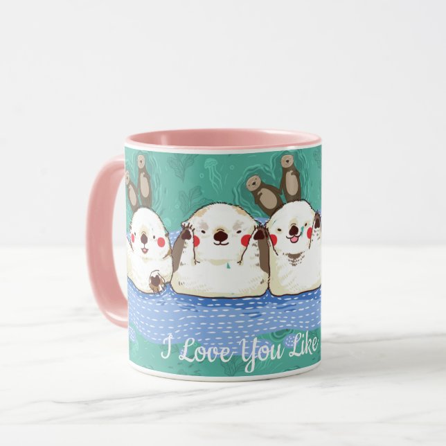 Ich Liebe, du magst nichts mehr Tasse (Vorderseite Links)