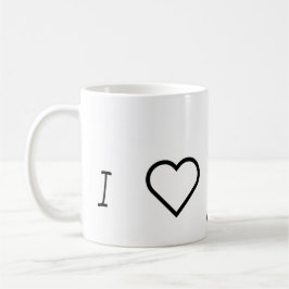 Ich Liebe, du Mumsy! Weiß Kaffeetasse