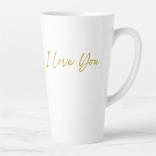 Ich Liebe, du sagst Latte-Tasse Milchtasse