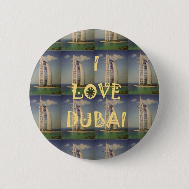 Ich liebe Dubai Button (Vorderseite)