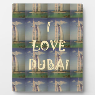 Ich liebe Dubai Fotoplatte