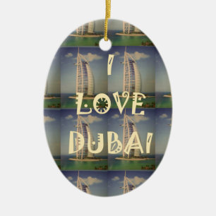 Ich liebe Dubai Keramikornament