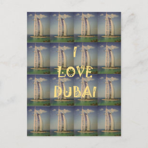 Ich liebe Dubai Postkarte