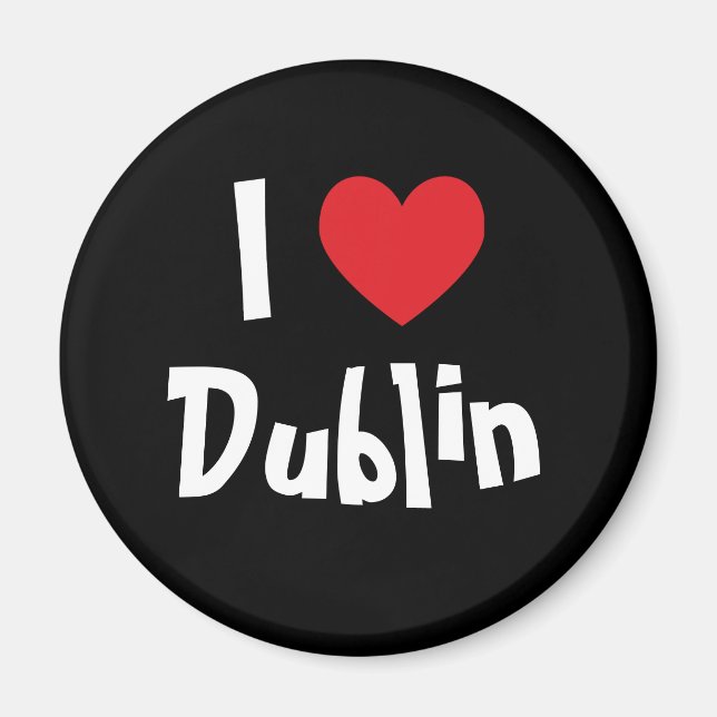 Ich liebe Dublin Magnet (Vorne)