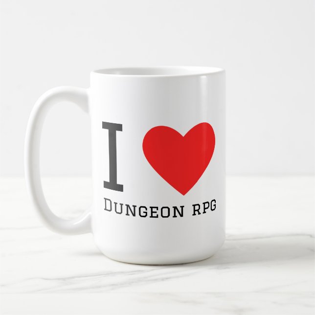 Ich liebe Dungeon RPG  Kaffeetasse (Links)