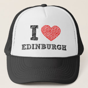 Ich-Liebe-Edinburgh Truckerkappe