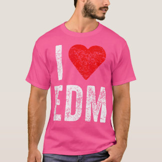 Ich liebe Edm Lustige Party Festival T-Shirt