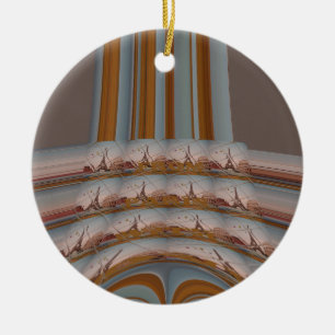 Ich liebe Eiffelturm Paris mit Liebe blauer Himme Keramik Ornament