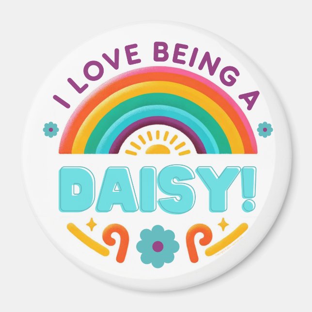 Ich Liebe, ein Daisy Girl Scouting Magnet zu sein (Vorne)