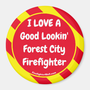 Ich LIEBE ein guter Feuerwehrmann in der Waldstadt Magnet