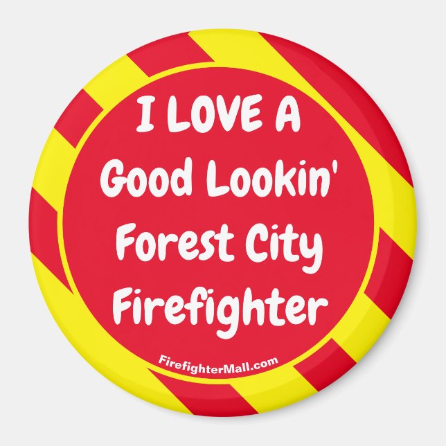 Ich LIEBE ein guter Feuerwehrmann in der Waldstadt Magnet (Vorne)