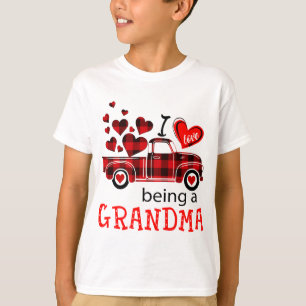 Ich Liebe ein Oma Kariert Truck zu sein T-Shirt