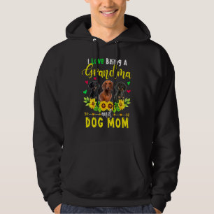 Ich Liebe ein Oma und Hund Mama Dackel Hunde. Hoodie