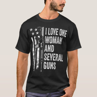 Ich liebe eine Frau Lustiger Papa-Witz - Auf T-Shirt