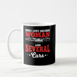 Ich liebe eine Frau und mehrere Autos Automechanik Kaffeetasse