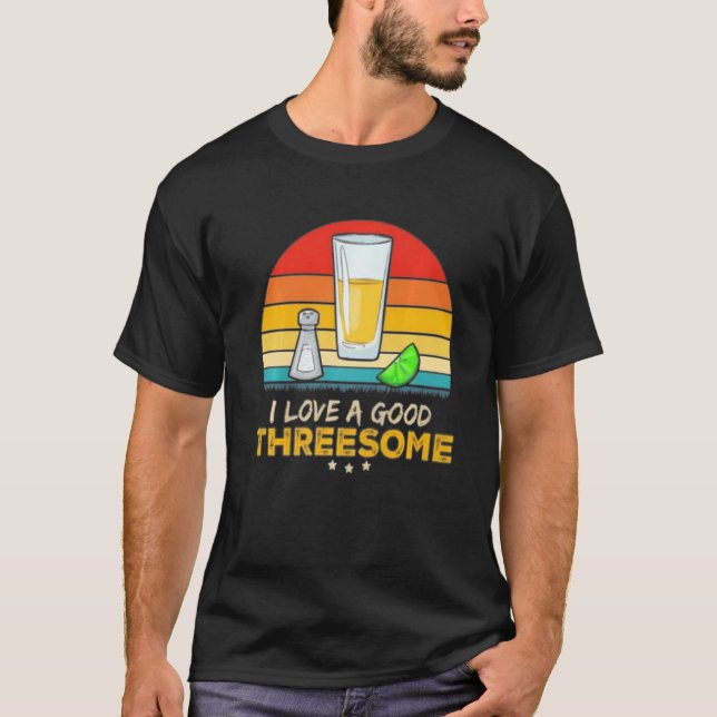 Ich Liebe eine gute Drohung Bartending trinken Bar T-Shirt (Vorderseite)