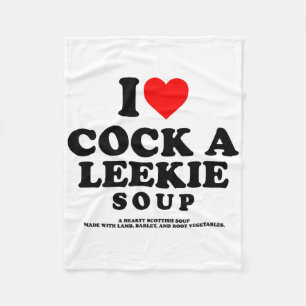 Ich liebe eine Leekie-Suppe schottisches Huhn Lauc Fleecedecke