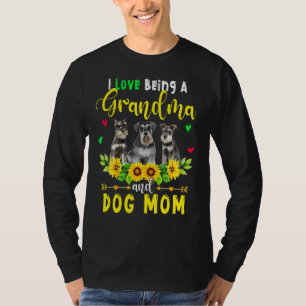 Ich Liebe eine Oma und Hund Mama Niedlich Schnauze T-Shirt