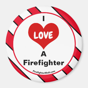Ich liebe einen Feuerwehrmann Magnet