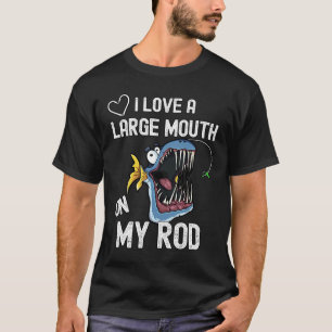 Ich liebe einen großen Mund an meiner Angel Mann, T-Shirt