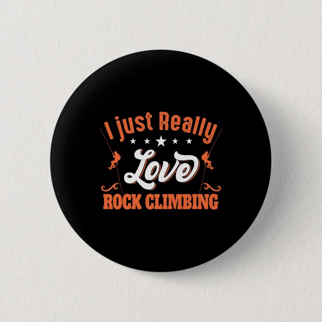 Ich liebe einfach Klettersteig - Boulderfels Button (Vorderseite)