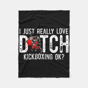 Ich liebe einfach wirklich Kampfsport Muay Thai Ni Fleecedecke