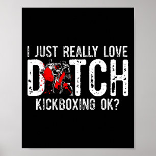 Ich liebe einfach wirklich Kampfsport Muay Thai Ni Poster