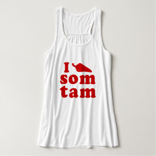 Ich Liebe einige Tam Thai Isai Essen Tank Top