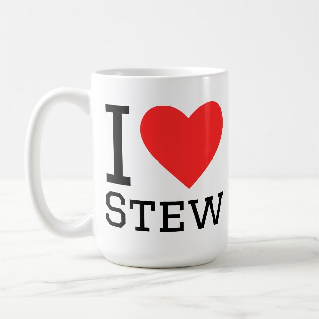 Ich liebe Eintopf Kaffeetasse (Links)