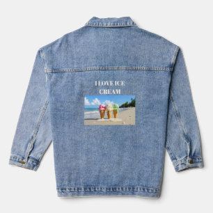 Ich liebe Eiscreme – Süße Lebensvibes Jeansjacke