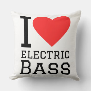 Ich liebe Electro-Bass Kissen