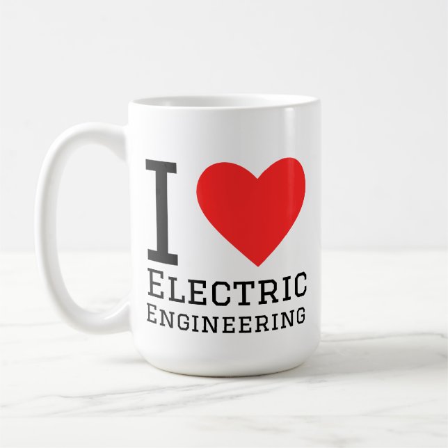 Ich liebe Elektrotechnik  Kaffeetasse (Links)