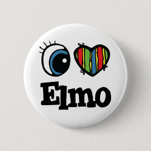 Ich liebe Elmo Button