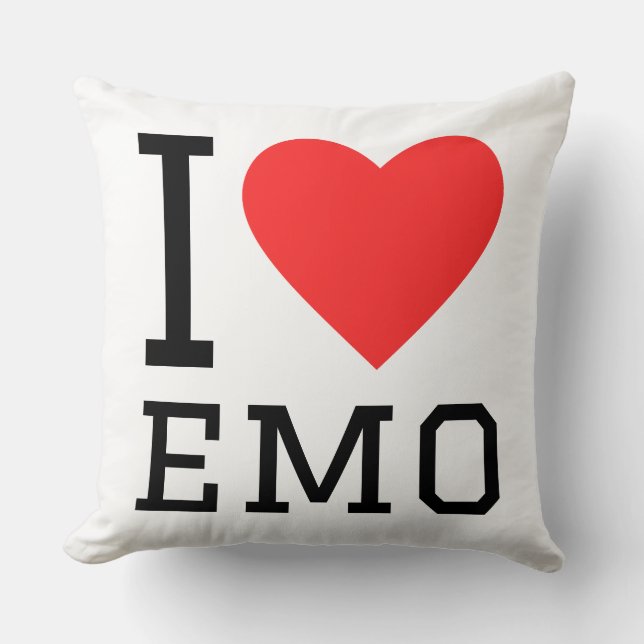 Ich liebe Emo  Kissen (Vorderseite)