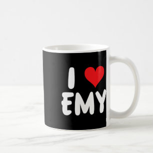 Ich liebe Emy - Herz - Name Kaffeetasse