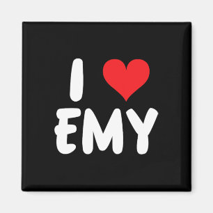 Ich liebe Emy - Herz - Name  Magnet