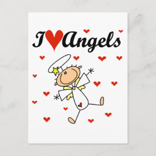 Ich liebe Engel T-Shirts und Geschenke Postkarte