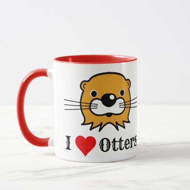 Ich Liebe. Erhaltung der wild lebenden Tierarten Tasse (Links)
