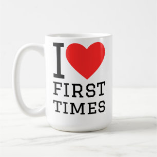 Ich liebe erste Male Kaffeetasse