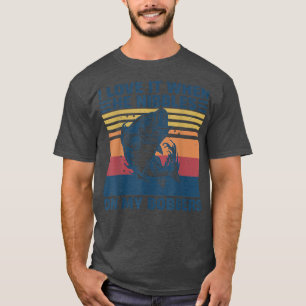 Ich Liebe es, als er auf meinem Bobber den sonnige T-Shirt