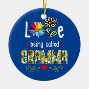 Ich liebe es, an Muttertag Gramma Sonnenblume gena Keramik Ornament