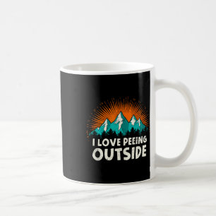 Ich liebe es, beim Camping draußen zu pinkeln Humo Kaffeetasse