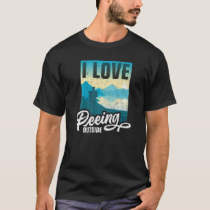 Ich liebe es, beim Wandern Camping im Freien zu pi T-Shirt
