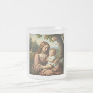 Ich Liebe es Beste Mama je Personalisiert gedruckt Mattglastasse