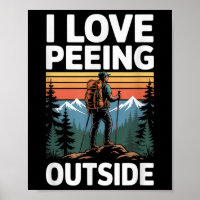 Ich liebe es, draußen in der Natur zu pinkeln, wäh