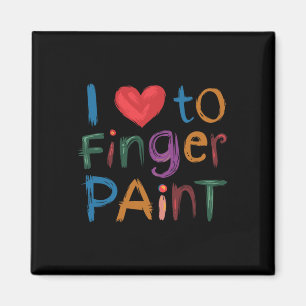 Ich liebe es, mit Fingern zu malen, ich male süße  Magnet