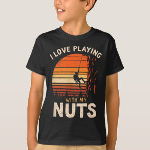 Ich liebe es, mit meinen Nüssen zu spielen, Klette T-Shirt