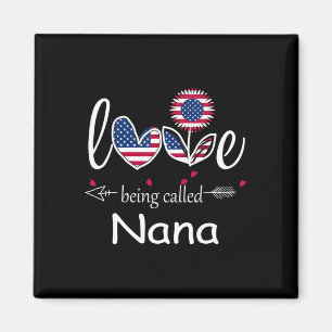 Ich liebe es, Oma USA-Flagge 4. Juli Unabhängigkei Magnet