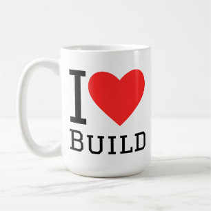 Ich liebe es, quadratische Aufkleber zu erstellen Kaffeetasse